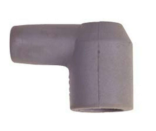Spark Plug Wire Boots - Distributor / Coil - 8.5 mm - 90 Degree - Socket Style - Silicone - Gray - Set of 100
