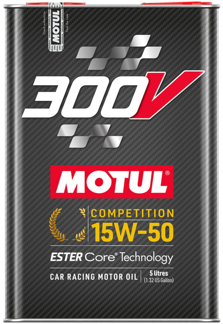 Motor Oil - 300V Competition - 15W50 - Synthetic - 5 L Bottle - Set of 4
