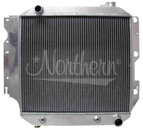 Radiator - 21 in W x 21 in H x 3.125 in D - Driver Side Inlet - Passenger Side Outlet - Aluminum - Natural - V8 Conversion - Jeep Wrangler TJ / YJ 1987-2006 - Each Radiator - 21 in W x 21 in H x 3.125 in D - Driver Side Inlet - Passenger Side Outlet - Aluminum - Natural - V8 Conversion - Jeep Wrangler TJ / YJ 1987-2006 - Each