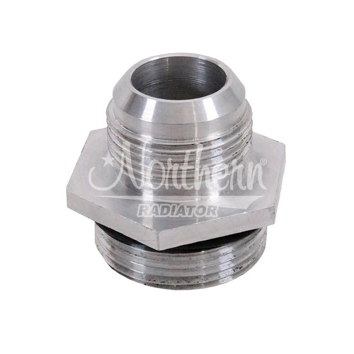 Fitting - Adapter - Straight - 16 AN Male to 20 AN O-Ring - Aluminum - Clear Anodized - Each Fitting - Adapter - Straight - 16 AN Male to 20 AN O-Ring - Aluminum - Clear Anodized - Each