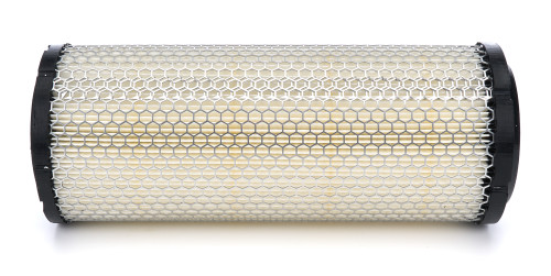 Air Filter Element - Round - 4.125 in Diameter - 10.375 in Tall - 2.5 in Flange - Wire Mesh Included - Paper - White - Kawasaki Mule 2024-25 - Each