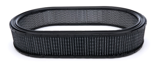 Air Filter Element - Oval - 21.09 in L x 12.09 in W - 3.5 in Tall - Wire Mesh Included - Paper - Gray - Universal - Each