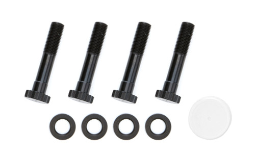 Harmonic Balancer Bolt - 12 mm x 1.25 Thread - 2.625 in Long - 3/4 in 12 point Head - Washers Included - Steel - Black Oxide - Ford PowerStroke - Set of 4