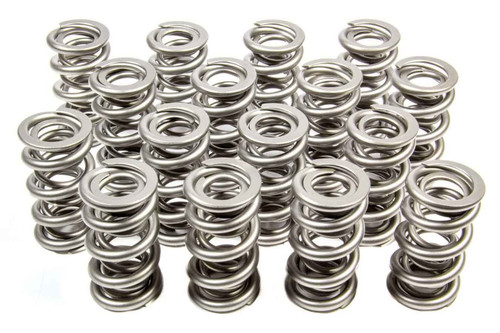 Valve Spring - 1300 Series Drag Race - Dual Spring - 813 lb/in Spring Rate - 0.985 in Coil Bind - 1.300 in OD - Set of 16