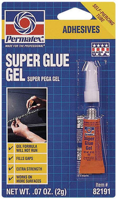Adhesive - Super Glue Gel - 0.07 oz Tube - Each