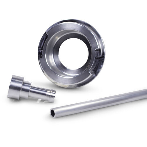 Filler Neck - Straight - Weld-On - Cap Style - Billet Aluminum - Natural - Universal - Each Filler Neck - Straight - Weld-On - Cap Style - Billet Aluminum - Natural - Universal - Each