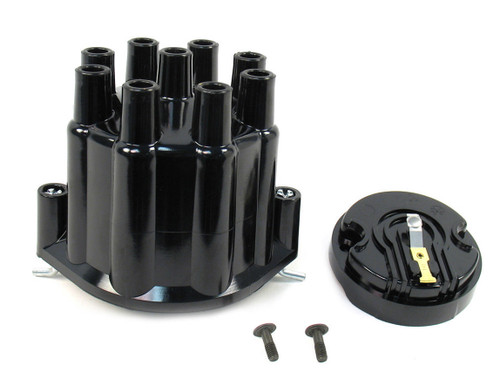 Cap and Rotor Kit - Socket Style Terminals - Brass Terminals - Twist Lock - Plastic - Black - Non-Vented - Pertronix Billet V8 Distributors - Kit Cap and Rotor Kit - Socket Style Terminals - Brass Terminals - Twist Lock - Plastic - Black - Non-Vented - Pertronix Billet V8 Distributors - Kit