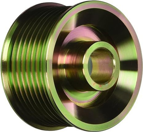 Alternator Pulley - Serpentine - 8-Rib - 2.28 in Diameter - Steel - Yellow Zinc Oxide - Powermaster Alternators - Each Alternator Pulley - Serpentine - 8-Rib - 2.28 in Diameter - Steel - Yellow Zinc Oxide - Powermaster Alternators - Each