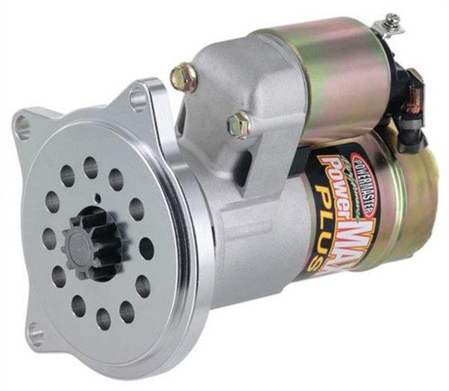Starter - Powermaster - Mini Starter - 6.10:1 Gear Reduction - Aluminum - Natural - 184 Tooth Flywheel - Ford FE - Each