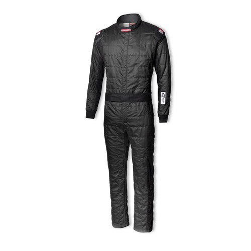Driving Suit - Sportsman Deluxe - 1-Piece - SFI 3.2A/5 - Double Layer - Nomex - Black - Large - Each