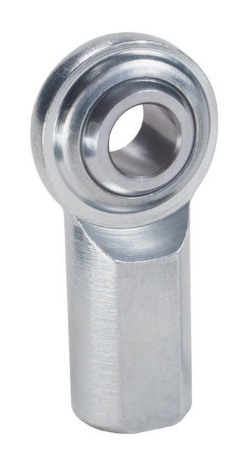 Rod End - CF Series - Spherical - 3/8 in Bore - 3/8-24 in Left Hand Female Thread - Steel Ball - Steel - Zinc Oxide - Each