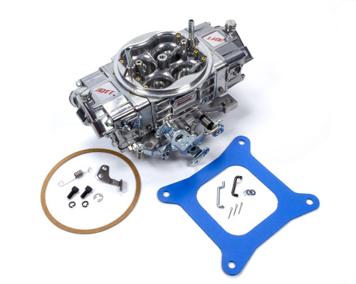 Carburetor - Street-Q - 4-Barrel - 950 CFM - Square Bore - No Choke - Mechanical Secondary - Dual Inlet - Aluminum - Tumble Polished - Each