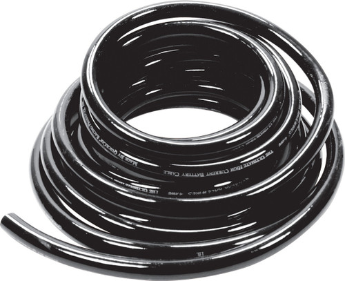 Battery Cable - Race Wire - 4 Gauge - 15 ft - Copper - Black - Each