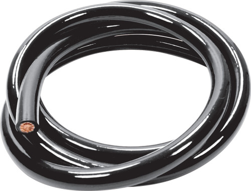 Battery Cable - Race Wire - 2 Gauge - 5 ft - Copper - Black - Each