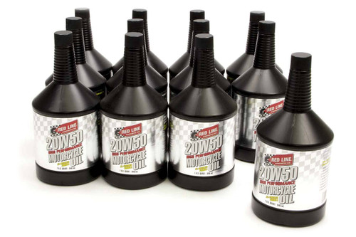 Motor Oil - Motorcycle - 20W50 - Synthetic - 1 qt Bottle - Set of 12 Motor Oil - Motorcycle - 20W50 - Synthetic - 1 qt Bottle - Set of 12