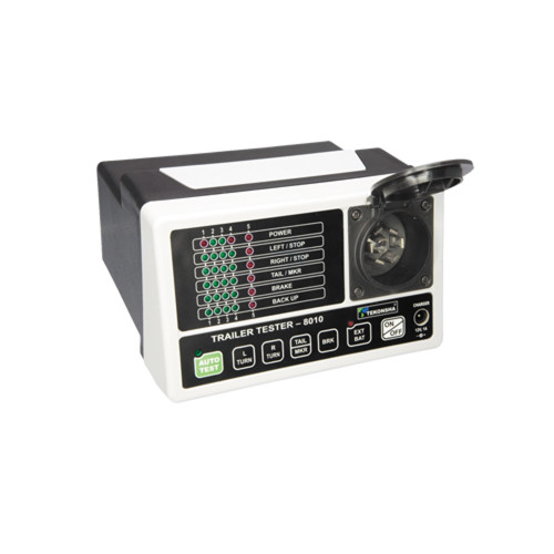 Trailer Light Tester - LED Display - Plastic - Black / White - Trailer Plug Side 7 Blade - Each