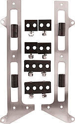 Spark Plug Wire Loom - Valve Cover Mount - 7-9 mm - Horizontal - Satin Bracket Included - Plastic - Black - Clamp Style - Mopar B / RB-Series - Kit