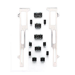 Spark Plug Wire Loom - Valve Cover Mount - 7-9 mm - Horizontal - Satin Bracket Included - Plastic - Black - Clamp Style - Small Block Ford - Kit