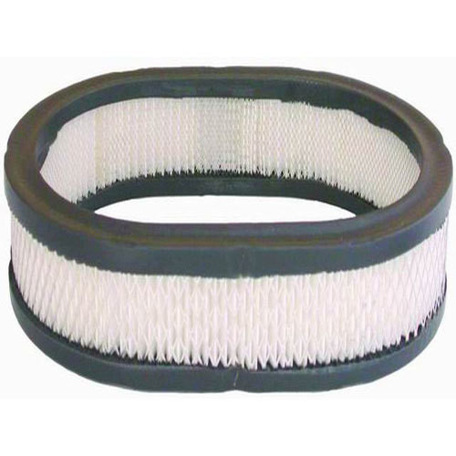 Air Filter Element - 12 in Oval - 2 in Tall - Wire Mesh Included - Paper - White - Universal - Each Air Filter Element - 12 in Oval - 2 in Tall - Wire Mesh Included - Paper - White - Universal - Each
