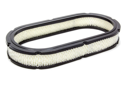 Air Filter Element - 15 in Oval - 2 in Tall - Wire Mesh Included - Paper - White - Universal - Each