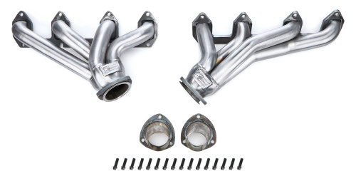 Headers - Short Tube - 1.75 in Primary - 3 in Collector - Hardware Included - Steel - Natural - Ford FE-Series - Ford Passenger Car 1965-71 - Pair