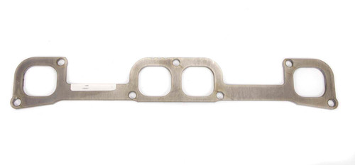 Header Flange - 0.25 in Thick - 1.85 x 1.77 in Square Port - Steel - Natural - Small Block Chevy - Each Header Flange - 0.25 in Thick - 1.85 x 1.77 in Square Port - Steel - Natural - Small Block Chevy - Each