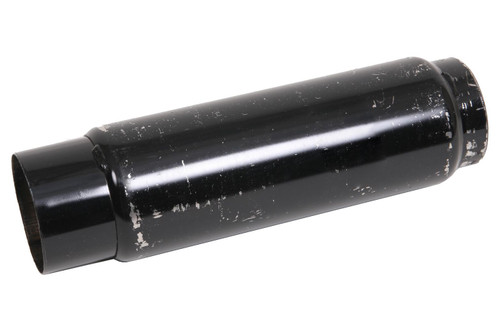 Muffler - 3 in Center Inlet - 3 in Center Outlet - 9 x 3.5 in Round Body - 12 in Long - Steel - Black Paint - Each Muffler - 3 in Center Inlet - 3 in Center Outlet - 9 x 3.5 in Round Body - 12 in Long - Steel - Black Paint - Each