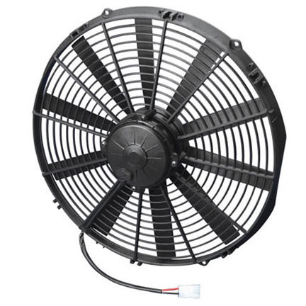 Electric Cooling Fan - High Performance - 16 in Fan - Pusher - 2089 CFM - 24V - Straight Blade - 16.22 x 15.63 in - 3.45 in Thick - Plastic - Each