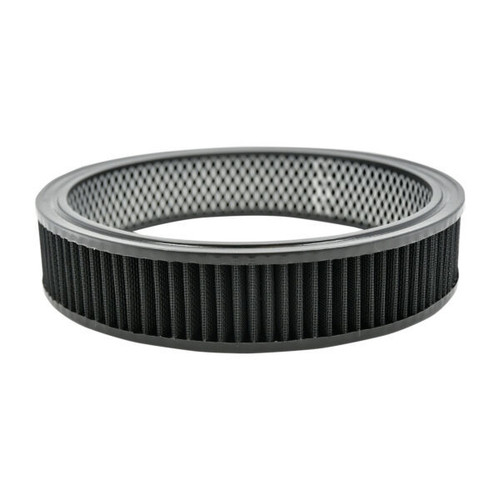 Air Filter Element - Round - 10 in Diameter - 2 in Tall - Wire Mesh Included - Reusable Cotton - Black - Universal - Each Air Filter Element - Round - 10 in Diameter - 2 in Tall - Wire Mesh Included - Reusable Cotton - Black - Universal - Each