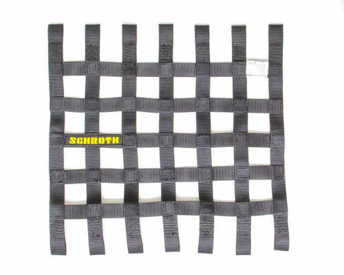 Window Net - SFI 27.1 - FIA Approved - 1 in Webbing - 16 x 16 in Square - Black - Each