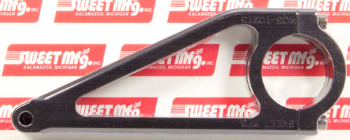 Steering Column Bracket - 1-3/4 in Diameter Tube - Clamp / Bolt-On - 6-3/8 in Length - Aluminum - Black Anodized - Pair