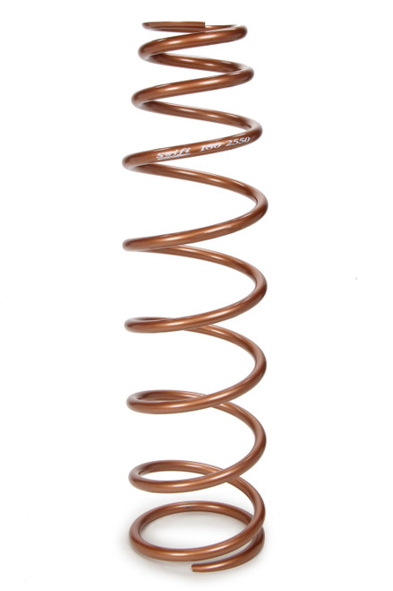 Coil Spring - Bulletproof - Conical - 2.5 in ID - 18 in Length - 100 lb/in Spring Rate - Steel - Copper Powder Coat - Each