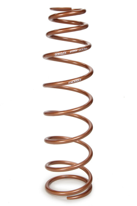Coil Spring - Bulletproof - Conical - 2.5 in ID - 20 in Length - 80 lb/in Spring Rate - Steel - Copper Powder Coat - Each