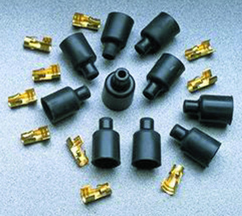 Boot / Terminal Kit - Distributor / Coil - 8-10.4 mm - Straight - Socket Style - Black - Set of 10