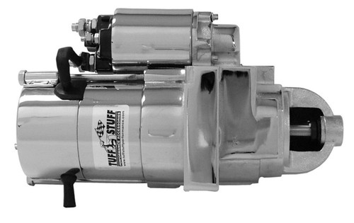 Starter - Mini Starter - 4.40:1 Gear Reduction - Chrome - 168 Tooth Flywheel - Staggered Mount - Chevy V8 - Each