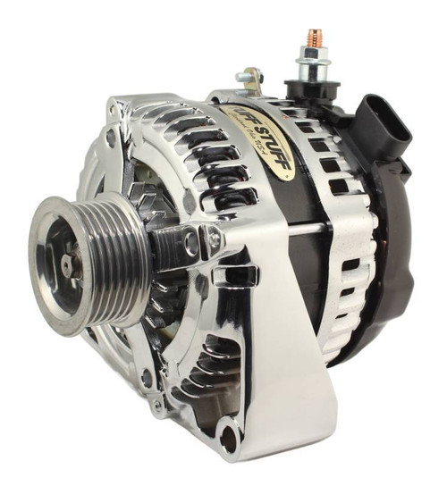 Alternator - 225 Amp - 12V - OEM - 6-Rib Serpentine Pulley - Aluminum Case - Chrome Plated - GM LS-Series - Each