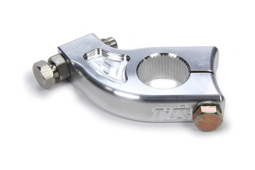 Torsion Arm Stop - 1.75-48 in Spline - Hardware Included - Aluminum - Clear Anodized - Sprint Car - Each