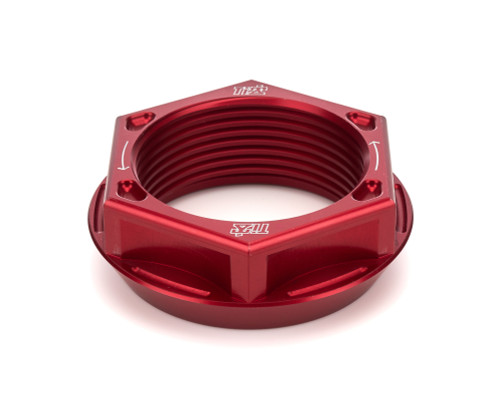 Rear Axle Nut - Right Hand Thread - Aluminum - Red Anodized - Sprint Rear Axles - Each