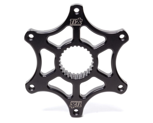 Brake and Sprocket Hub - 1-3/4 in Axle - 5/16 in Mounting Holes - Micro / Mini - Aluminum - Black Anodized - Each
