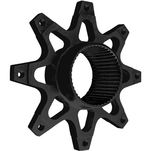 Brake Rotor Adapter - Rear Inboard - 2.750 x 42 Spline Axle Mount to 8 x 7.000 in Rotor Bolt Pattern - Aluminum - Black Anodized - Each