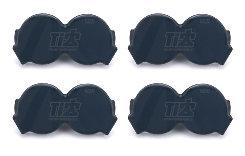 Injection Wash Plug - 2.812 in Stack Diameter - Plastic - Black - Engler - Set of 4