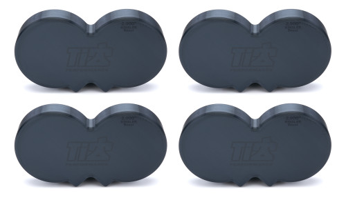 Injection Wash Plug - 2.900 in Stack Diameter - Plastic - Black - Kinsler Beast - Set of 4