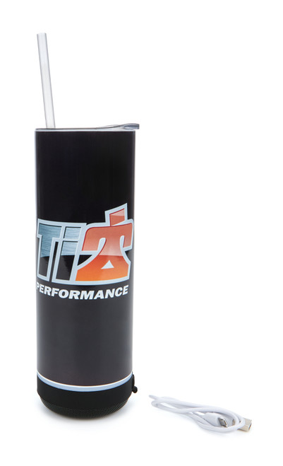 Drinking Tumbler - Built-In Speaker - Ti22 Logo - 20 oz - Stainless - Black - Each