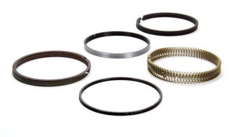 Piston Rings - Maxseal - Gapless Top Ring - 4.125 in Bore - File Fit - 0.043 in x 0.043 in x 3.0 mm Thick - Standard Tension - Steel - Chromium Nitride - 8-Cylinder - Kit