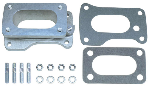 Carburetor Adapter - 1.75 in Thick - Open - Weber DGV to Toyota 20R - Gaskets / Hardware Included - Aluminum - Natural - Each
