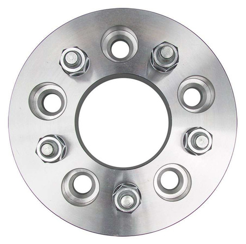 Wheel Adapter - 5 x 4.75 in Hub to 5 x 4.50 in Wheel - 12 mm x 1.50 Stud Thread - 1-1/4 in Thick - Lug Nuts Included - Aluminum - Pair
