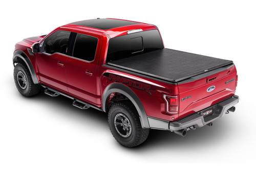 Tonneau Cover - Truxport - Roll-Up - Hook and Loop Attachment - Vinyl Top - Black - 5 ft Bed - Ford Midsize Truck 2019-23 - Kit