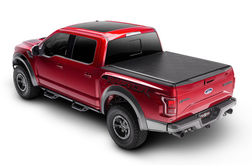 Tonneau Cover - Lo Pro - Roll-Up - Hook and Loop Attachment - Vinyl Top - Black - 5 ft Bed - Ford Midsize Truck 2019-23 - Kit