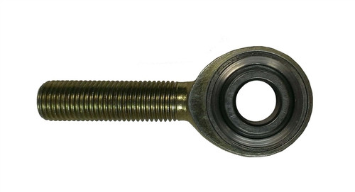 Rod End - Spherical - 3/8 in Bore - 3/8-24 in Left Hand Male Thread - Steel Ball - Steel - Nickel Plated - Triple X Micro / Mini - Each