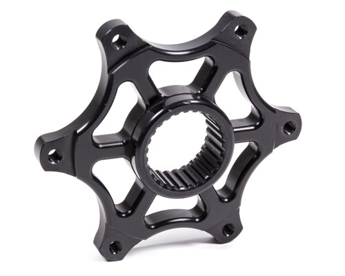 Brake and Sprocket Hub - 1-3/4 in Axle - 5/16 in Mounting Holes - Triple X Micro / Mini - Aluminum - Black Anodized - Each